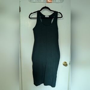 Flattering Deep Teal Sleeveless Dress